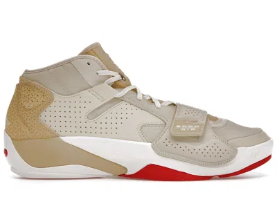 Pre-owned Jordan Men's  Zion 2 Let's Dance Sneakers In Fossil/sail/team Gold