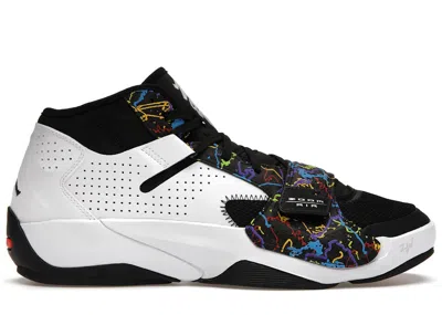Pre-owned Jordan Men's  Zion 2 Noah White Sneakers In Black/green Strike/bright Crimson