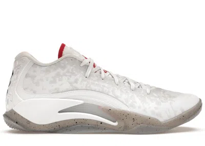 Pre-owned Jordan Men's  Zion 3 Fresh Paint Sneakers In White/cement Grey/pure Platinum In Multi