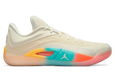 Pre-owned Jordan Men's  Zion 4 Low Country Sneakers In Sail/coconut Milk In Sand