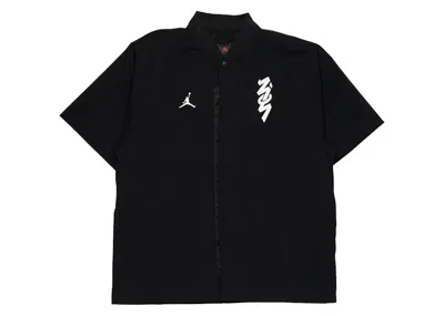 Pre-owned Jordan Men's  Zion Drifit Short Sleeve Shirt In Black