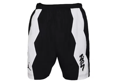 Pre-owned Jordan Men's  Zion Performance Drifit Woven Shorts In Black