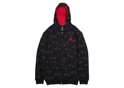 Pre-owned Jordan Men's  Zipup Hoodie Jacket In Black