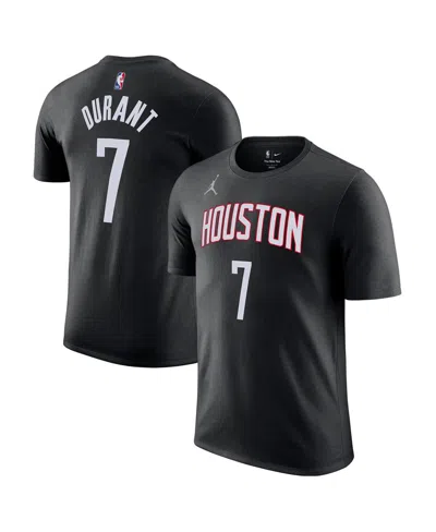 Jordan Men's Kevin Durant Black Houston Rockets Statement Edition Name Number T-shirt