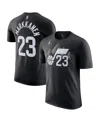 Jordan Men's Lauri Markkanen Black Utah Jazz Statement Edition Name Number T-shirt In Black