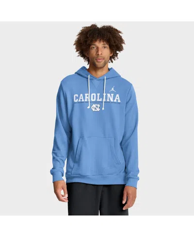 Jordan Men's Light Blue North Carolina Tar Heels 2025 Sideline Standard Issue Dri-fit Hoodie