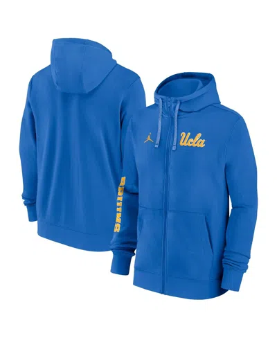 Jordan Men's Light Blue Ucla Bruins 2024 Sideline Full-zip Hoodie
