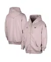 Jordan Men's Light Purple Charlotte Hornets Authentic Standard Issue Full-zip Hoodie Jacket In Pink