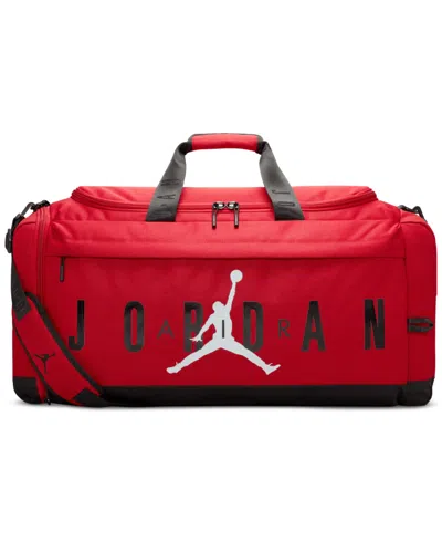 Jordan Men's Large Logo Duffel Bag In Crimso Red