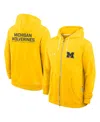 Jordan Men's Maize Michigan Wolverines 2025 Sideline Performance Full-zip Hoodie In Yellow