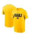Jordan Men's Maize Michigan Wolverines Local Ultimate Chant T-shirt In Maize
