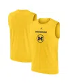 Jordan Men's Maize Michigan Wolverines On-court Basketball Practice Legend Sleeveless T-shirt In Maize