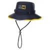Jordan Men's Navy Michigan Wolverines Apex Swoosh Boonie Hat In Black