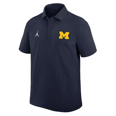 JORDAN MEN'S MICHIGAN  BRAND DRI-FIT COLLEGE POLO,1015865536