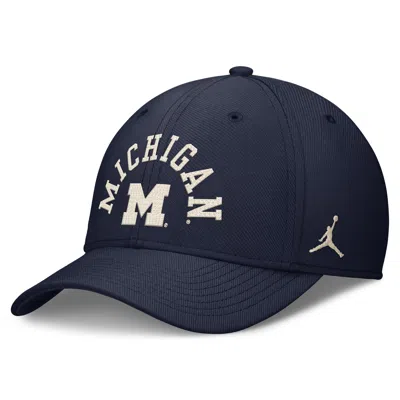 Jordan Men's Michigan Campus Prep  Brand Dri-fit College Hat In Blue