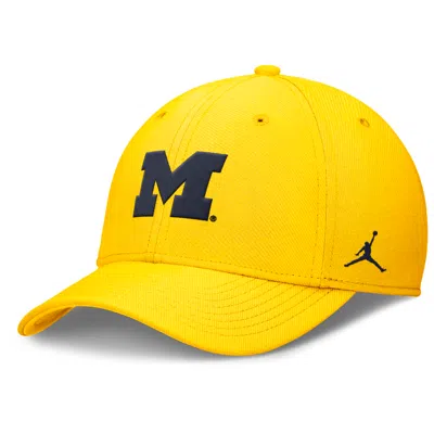 Jordan Men's Michigan Classic  Brand Dri-fit College Hat In Yellow
