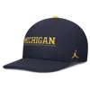 Jordan Men's Michigan On-field Club  Brand Dri-fit College Adjustable Hat In Black
