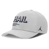 Jordan Men's Gray Michigan Wolverines 2025 Sideline Dust Pinched Rise Adjustable Hat In Gray