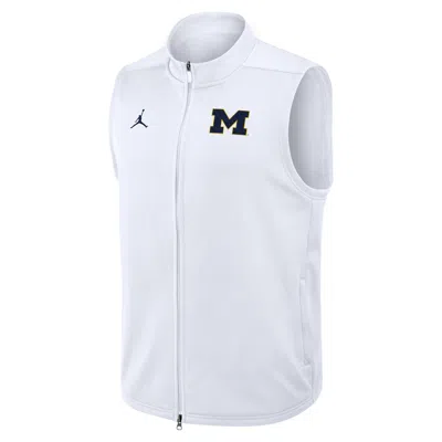 Jordan Men's Michigan Primetime Victory  Brand Therma-fit College Full-zip Vest In Multi