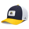 Jordan Men's Navy/maize Michigan Wolverines Rise Adjustable Trucker Hat
