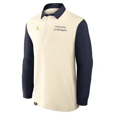 Jordan Men's Michigan Rugby  Brand College Long-sleeve Top In Multi