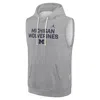Jordan Men's Michigan Sideline  Brand Dri-fit College Sleeveless Pullover Hoodie In Gray