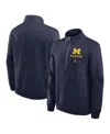 Jordan Men's Michigan Wolverines Primetime Club Half-zip Sweatshirt In Navy