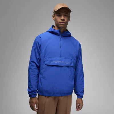 Jordan Mvp Hooded Nylon Anorak In Game Royal/sail/sail