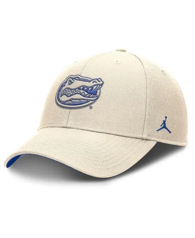 JORDAN MEN'S NATURAL FLORIDA GATORS RISE PRIMETIME PERFORMANCE TRUCKER ADJUSTABLE HAT
