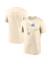 Jordan Men's Natural North Carolina Tar Heels Campus Shadow Legend Performance T-shirt In Neutral
