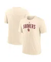 Jordan Men's Natural Oklahoma Sooners Arch Logo Tri-blend T-shirt In Brown