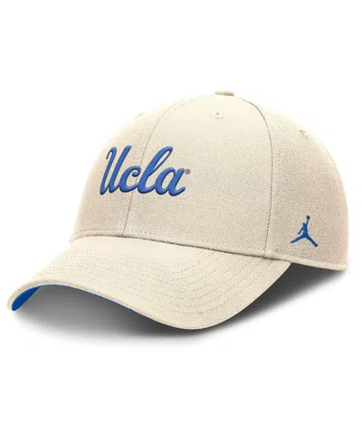 Jordan Men's Natural Ucla Bruins Rise Primetime Performance Trucker Adjustable Hat In Brown