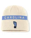 Jordan Men's Natural/light Blue North Carolina Tar Heels Peak Primetime Utility Cuffed Knit Hat