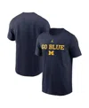Jordan Men's Navy Michigan Wolverines 2025 Sideline Mantra Performance T-shirt In Blue