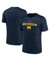 Jordan Men's Navy Michigan Wolverines 2025 Sideline Velocity Performance T-shirt In Blue