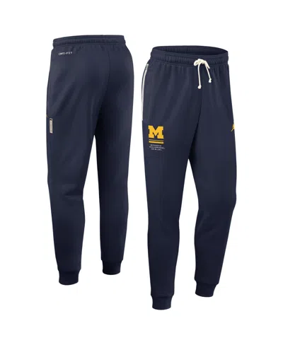 Jordan Men's Navy Michigan Wolverines 2026 Sideline Standard Issue Dri-fit Taper Pants In Blue