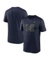 Jordan Men's Navy Michigan Wolverines Color Pop Logo Legend T-shirt In Navy