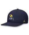 Jordan Men's Navy Michigan Wolverines Dry-fit Pro Adjustable Hat In Navy