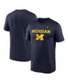 Jordan Men's Navy Michigan Wolverines Lockup Legend Performance T-shirt In Blue