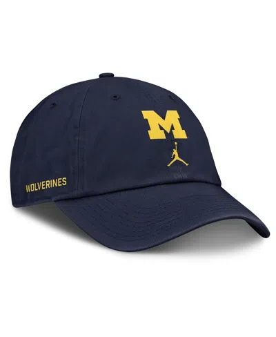 Jordan Men's Navy Michigan Wolverines Primetime Club Adjustable Hat In Blue