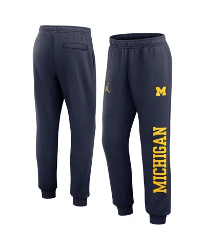 Jordan Men's Navy Michigan Wolverines Primetime Club Fleece Joggers