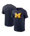 Jordan Men's Navy Michigan Wolverines Primetime Evergreen Logo T-shirt In Navy