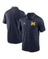Jordan Men's Navy Michigan Wolverines Primetime Franchise Performance Polo Shirt In Navy