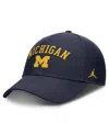 Jordan Men's Navy Michigan Wolverines Rise Adjustable Hat In Navy