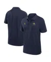 Jordan Men's Navy Michigan Wolverines Sideline Woven Performance Polo In Navy