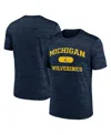 Jordan Men's Navy Michigan Wolverines Velocity Mascot Performance T-shirt In Navy