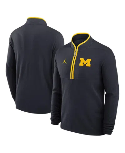Jordan Men's Navy Michigan Wolverines Victory Half-zip Sweatshirt
