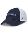 Jordan Men's Navy North Carolina Tar Heels 2025 Gameday On-field Club Adjustable Trucker Hat In Blue