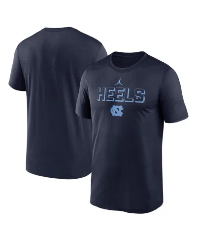 Jordan Men's Navy North Carolina Tar Heels 2025 Sideline Legend Performance T-shirt