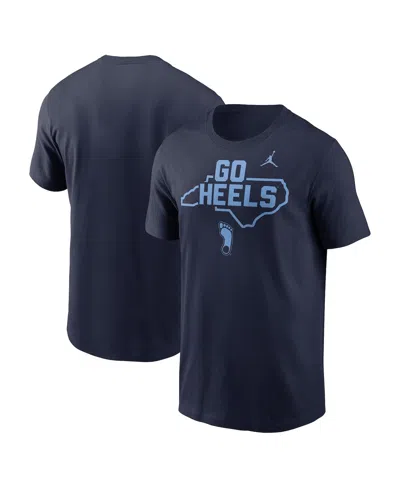 Jordan Men's Navy North Carolina Tar Heels Campus Local T-shirt